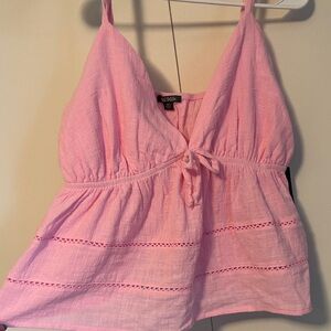 Pink Sleeveless Top